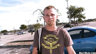 College Boy in The Gay Bus