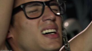 Crammed in his raw boy cunt