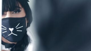 Femboy Maid Cleans Cum Off Massive Shaft